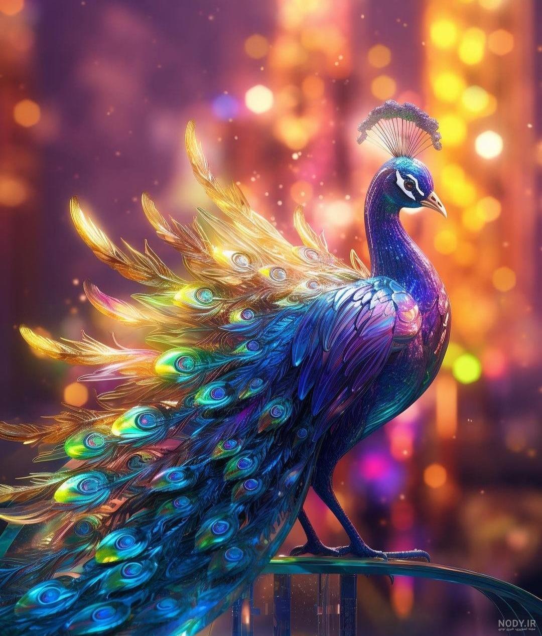 عکس طاووس سیاه عکس طاووس سیاه