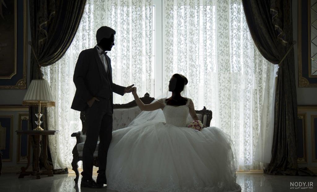 عکس عروس داماد از پشت