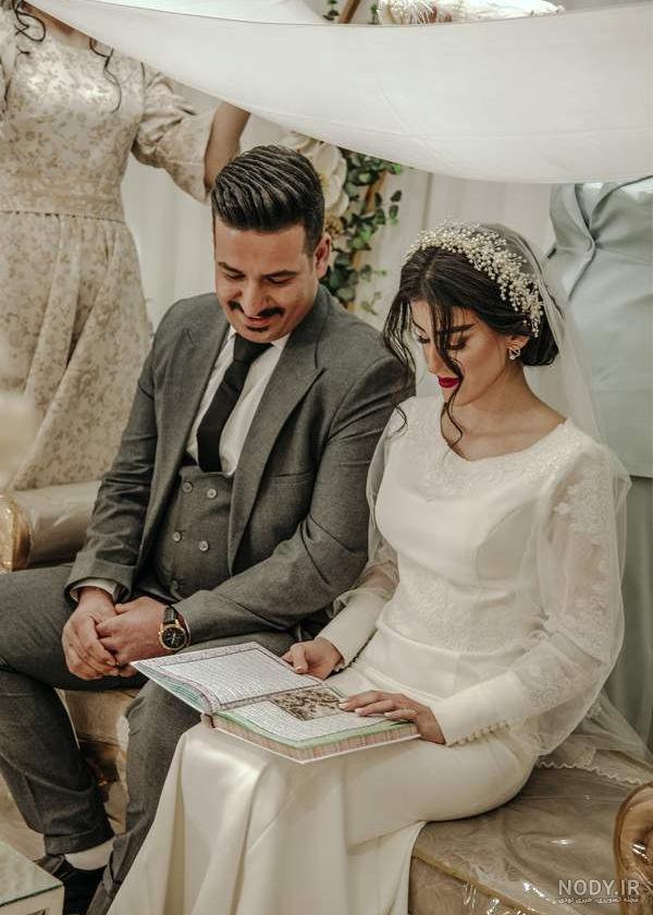 عکس عروس داماد تو محضر