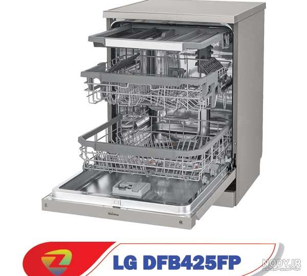 قیمت ماشین ظرفشویی ال جی 512 نقره ای و سفید 14 نفره اصل کره
