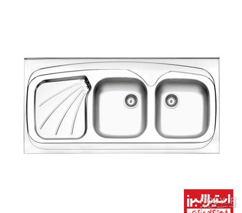 مشخصات, قیمت و خرید سینک ظرفشویی استیل البرز مدل فانتزی 726 | ساختیمان