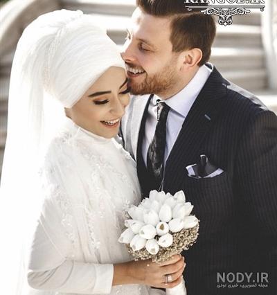 ژست عکس عروس داماد در محضر ❤️ [ بهترین تصاویر ]