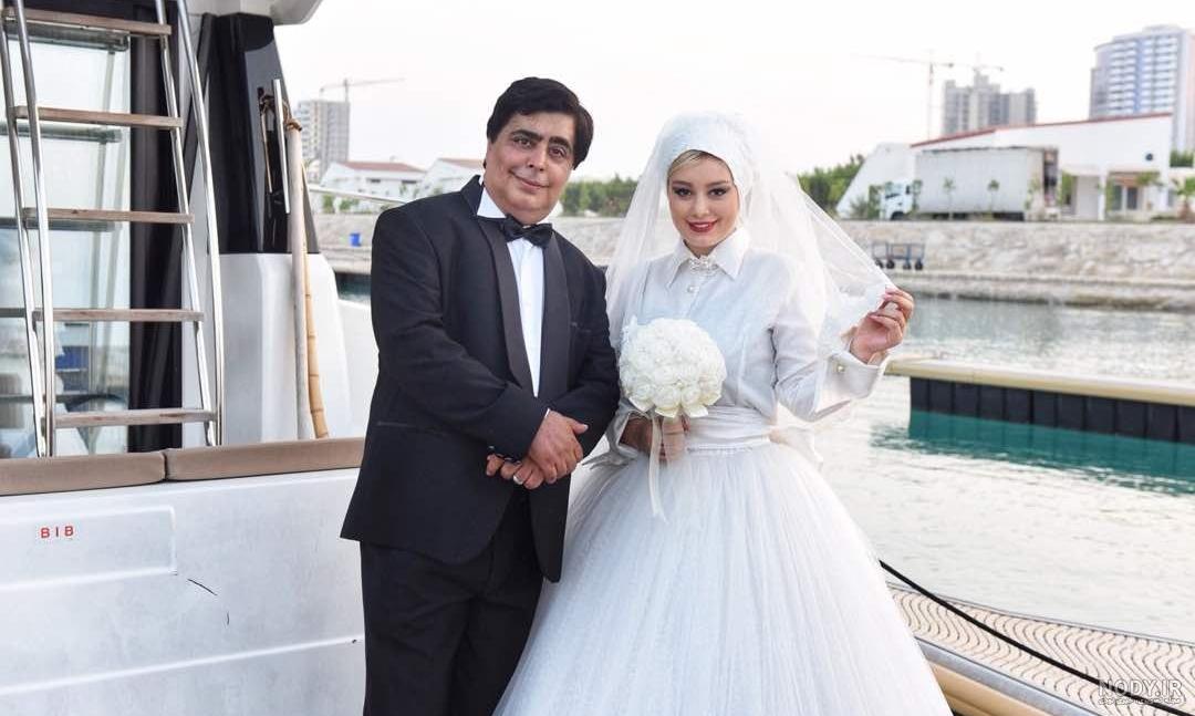 عکس خفن عکس عروسی واقعی سحر قریشی و همسرش
