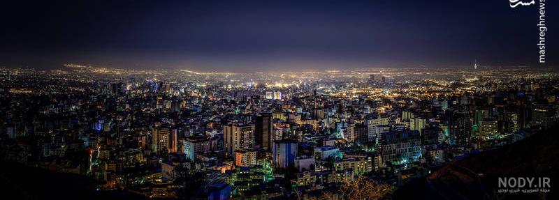 آخرین خبر | تصویری زیبا از شب های رنگی تهران