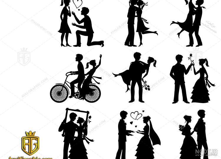 تصویر با کیفیت عروس و داماد