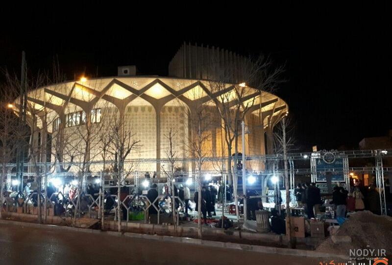 عکس تهران از بالا در شب