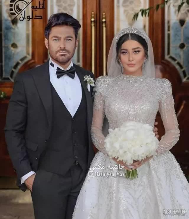 عکس لباس عروس همسر گلزار
