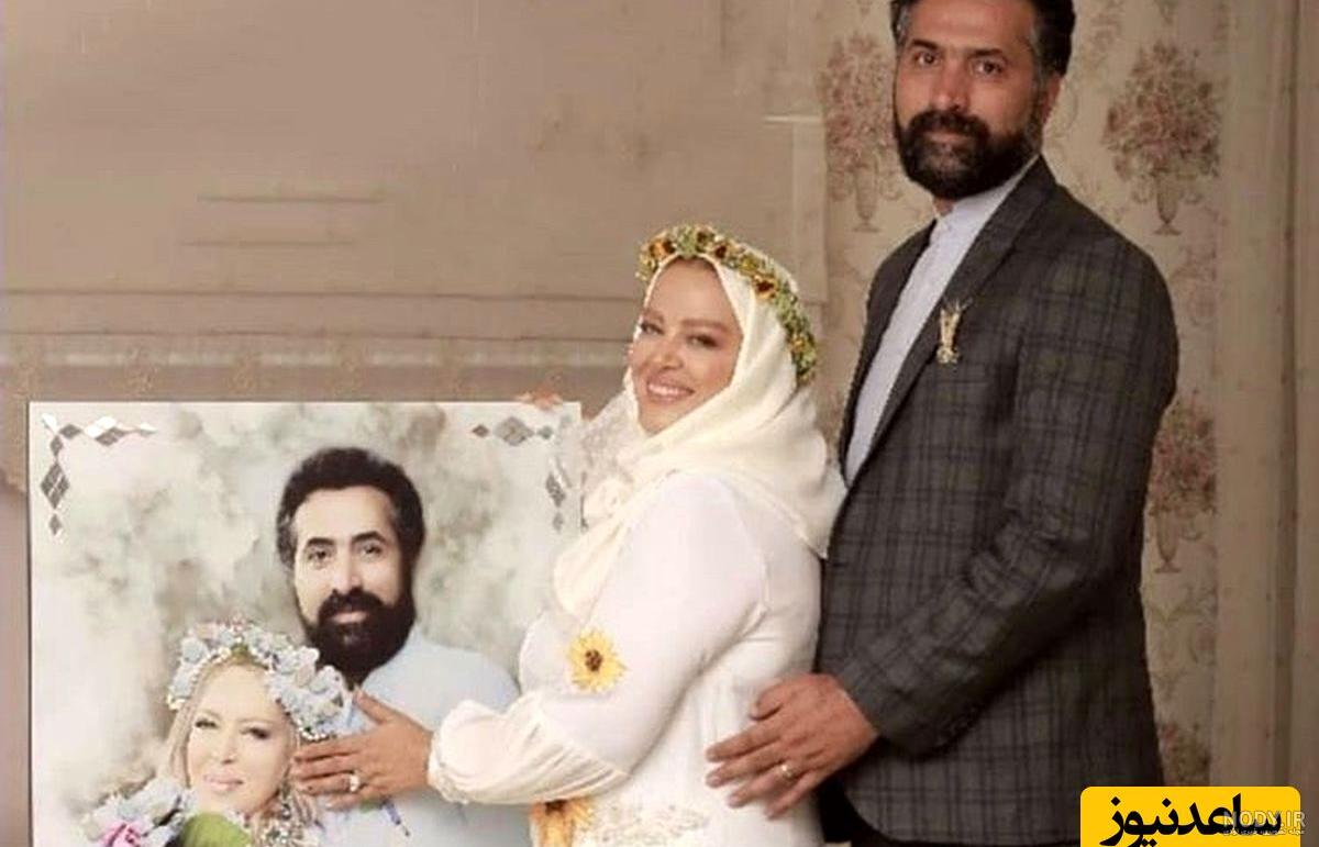 نگاهی به عاشقانه ترین عکس های عروسی بهاره رهنما و همسرش امیرخسرو عباسی/ این  عکس ها را تابه حال ندیده بودید