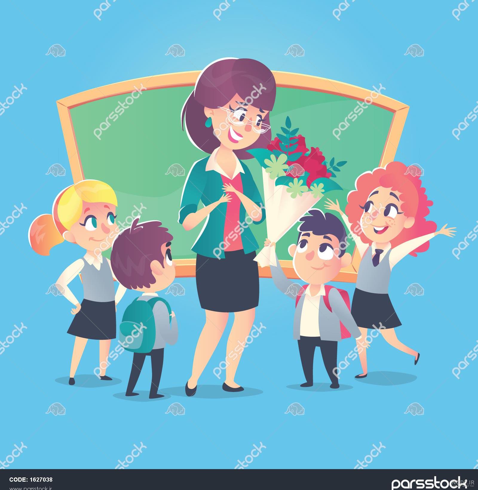 عکس معلم و دانش آموز فانتزی