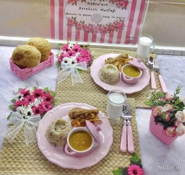بهترین روش چیدمان میز ناهار خوری شیک برای مهمانی