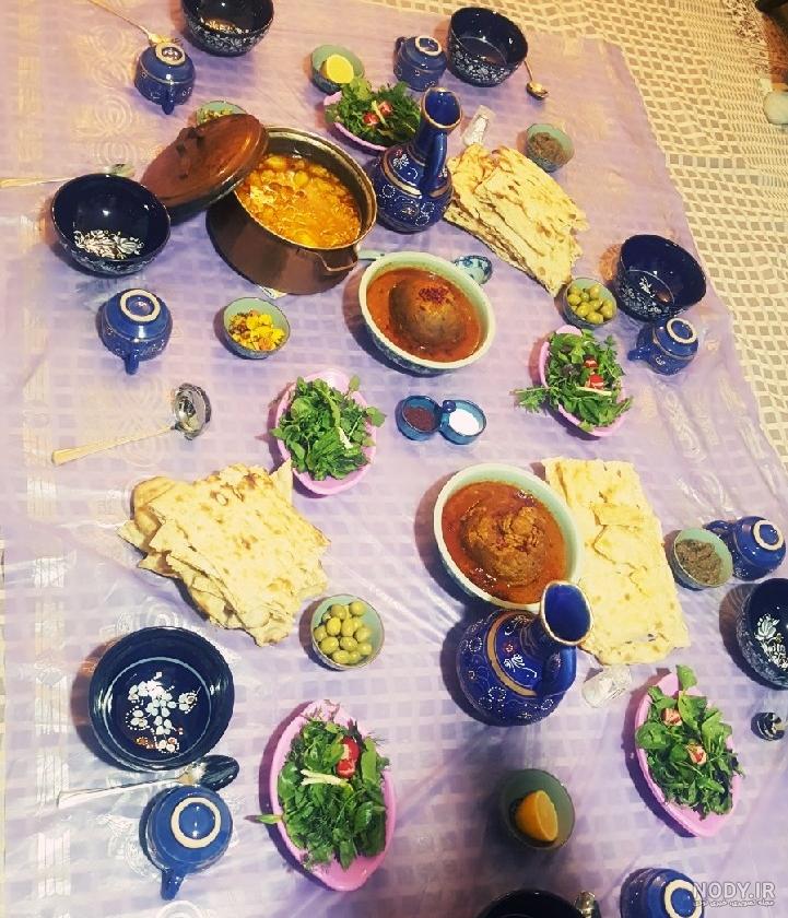 تزیین سفره غذا برای انواع مهمانی های ایرانی تزیین سفره غذا برای انواع مهمانی های ایرانی