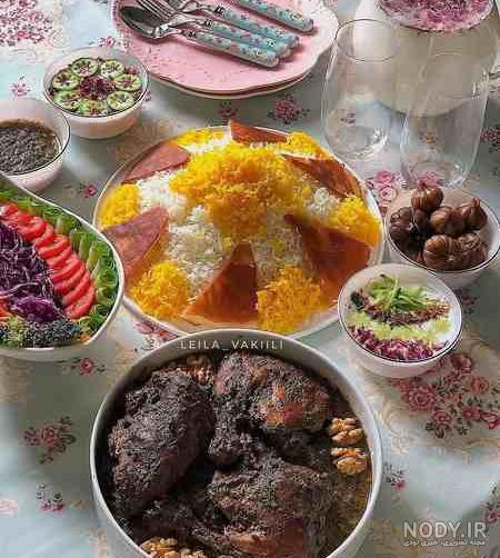 تزیین غذا برای نو عروس 1401 | تزیین غذای عروس و داماد | تزیین شام عروس |  تزیین سالاد برای پاگشای عروس