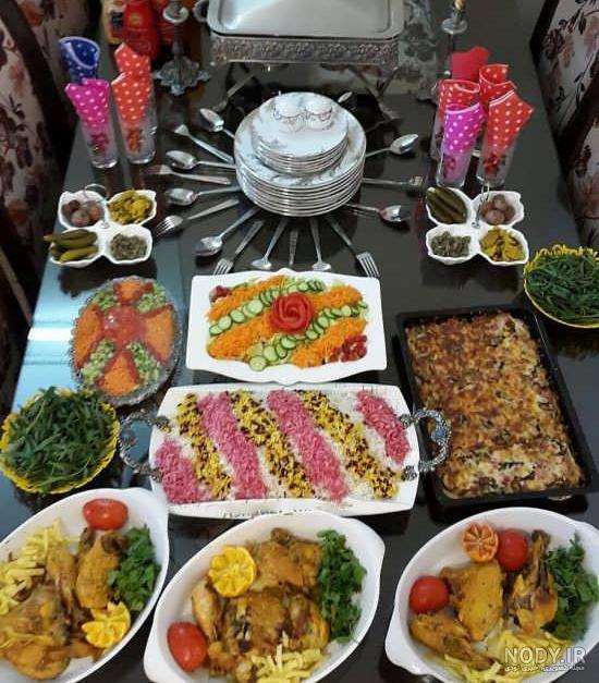 تزیین میز شام مهمانی و تولد با ایده های جدید 1402