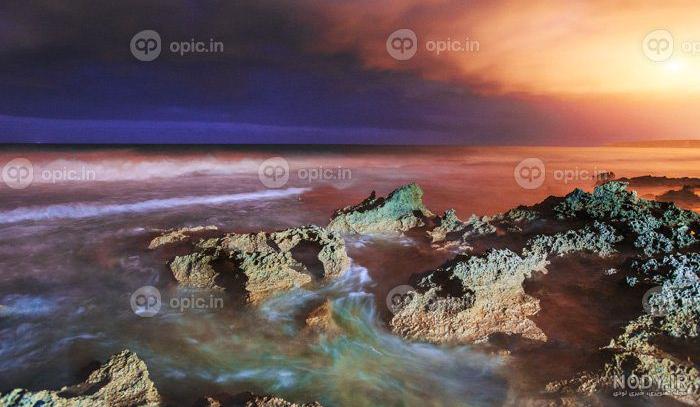 عکس دریا موقع غروب عکس دریا موقع غروب
