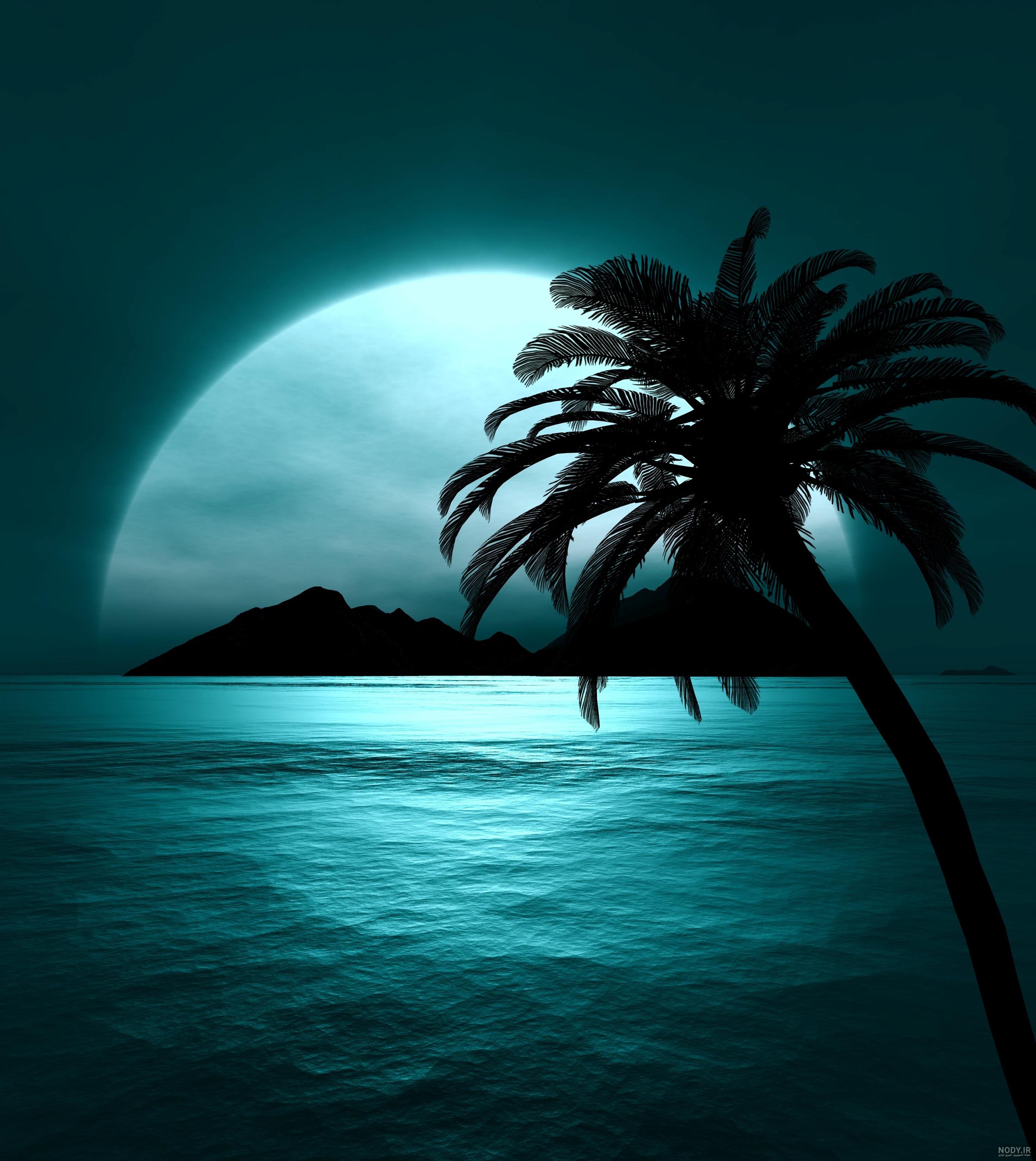 عکس دریا واقعی در شب عکس دریا واقعی در شب