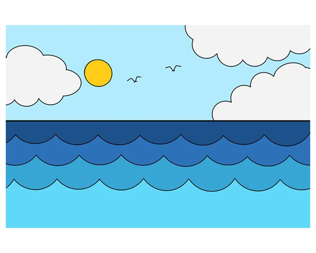عکس دریا کارتونی عکس دریا کارتونی