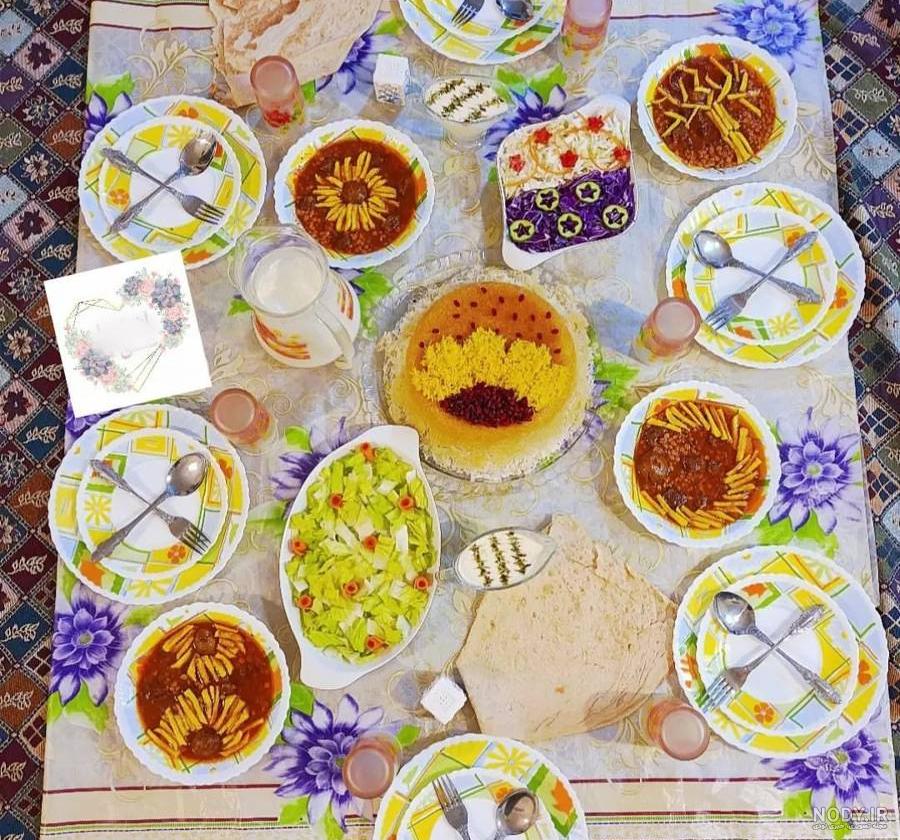 عکس سفره غذا ساده - عکس نودی عکس سفره غذا ساده - عکس نودی