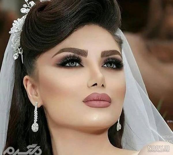 عکس عروس صورت آرایش عکس عروس صورت آرایش