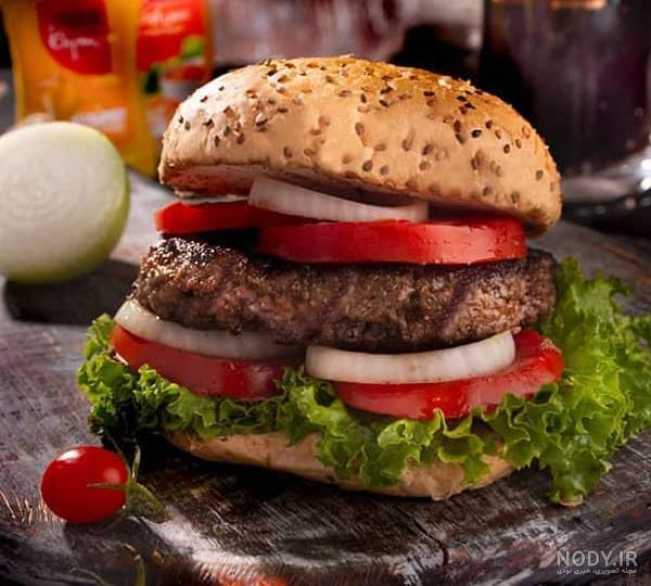 عکس غذای همبرگر عکس غذای همبرگر