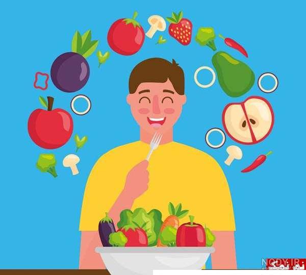 عکس نقاشی غذاهای سالم عکس نقاشی غذاهای سالم