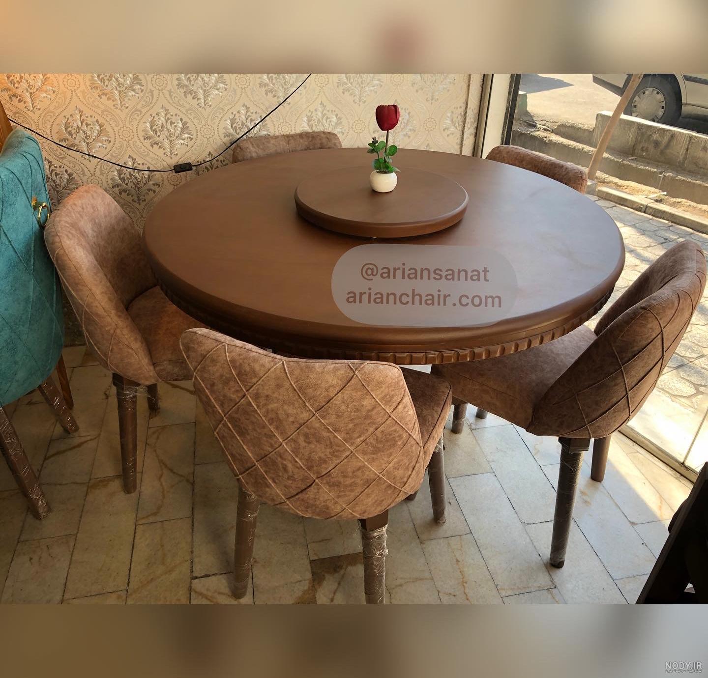 میز ناهار خوری گرد - میز ناهار خوری کم جا مدل گرد - کاسب شاپ میز ناهار خوری گرد - میز ناهار خوری کم جا مدل گرد - کاسب شاپ