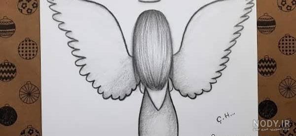 عکس فرشته نقاشی کودکانه - عکس نودی