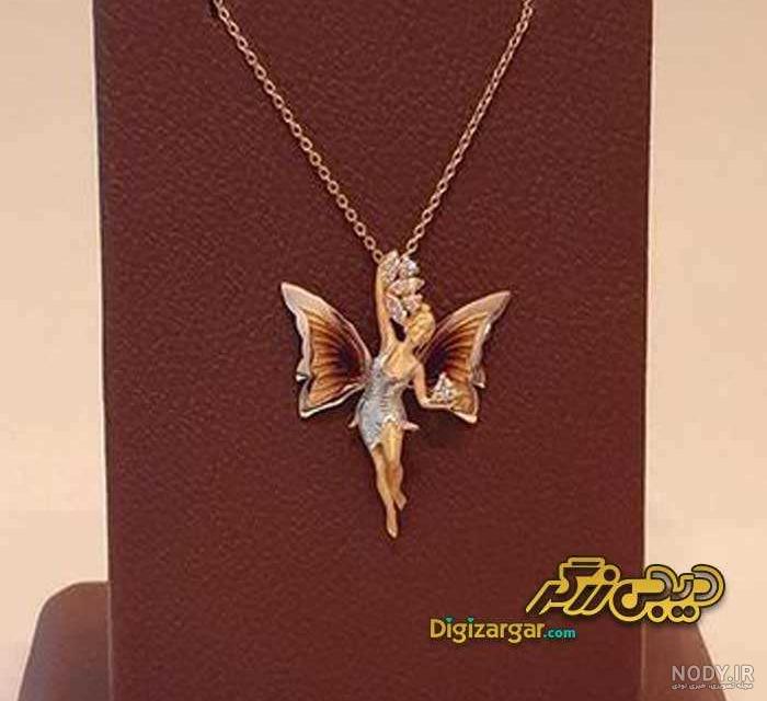 عکس گردنبند طلا بال فرشته