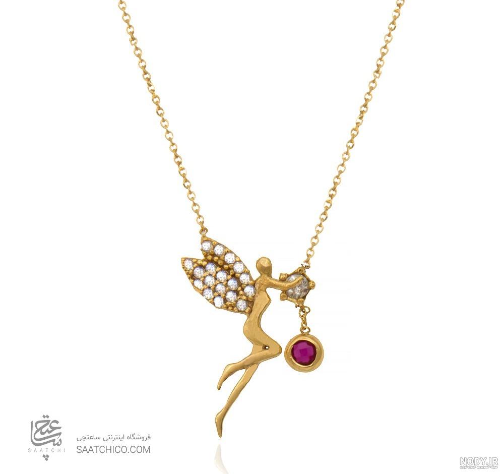 عکس گردنبند فرشته طلا