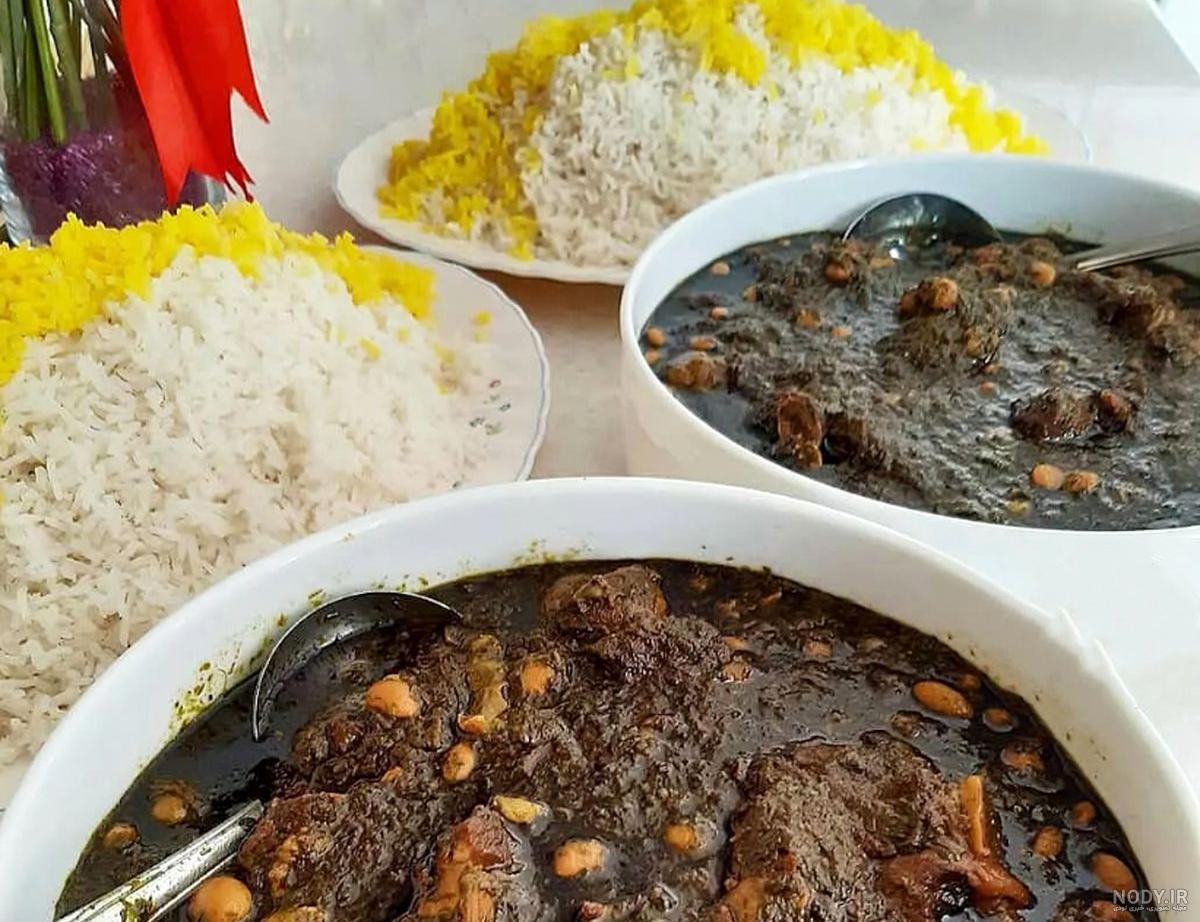 عکس خورشت قورمه سبزی با برنج