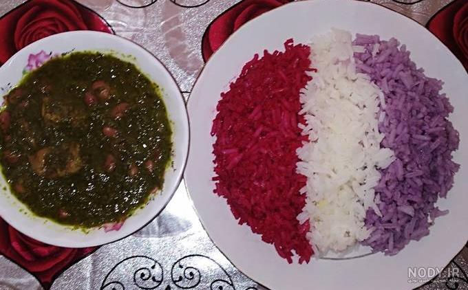 عکس خورشت قورمه سبزی با برنج