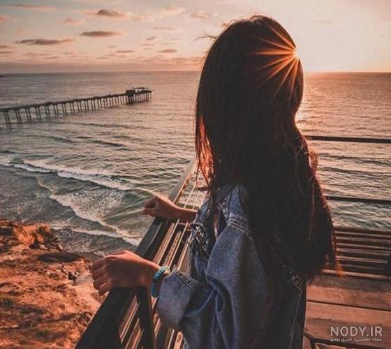 عکس زیبا لب دریا