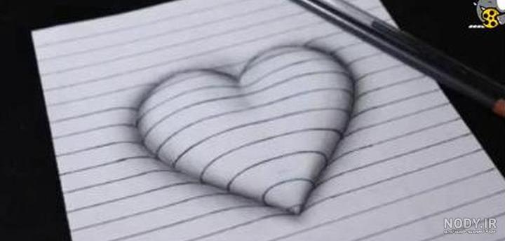 عکس قلب نقاشی شده در صفحه‌ای سفید برای پروفایل‌های ساده