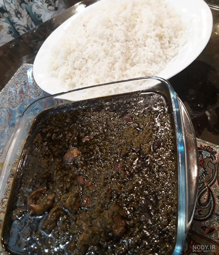 تزیین خورشت سبزی و عکس تزیین قورمه سبزی و برنج - السن تزیین خورشت سبزی و عکس تزیین قورمه سبزی و برنج - السن