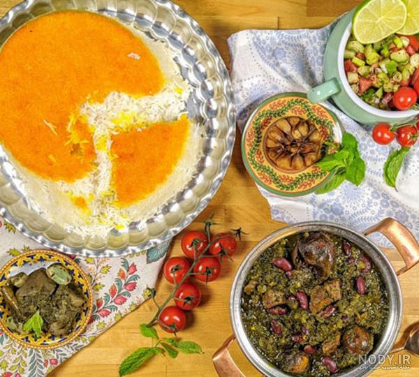 تزیین قورمه سبزی شیک و مجلسی با برنج + میز شام قرمه سبزی تزیین قورمه سبزی شیک و مجلسی با برنج + میز شام قرمه سبزی