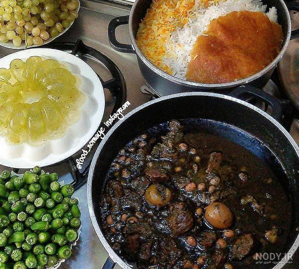 عکس برنج قورمه سبزی عکس برنج قورمه سبزی