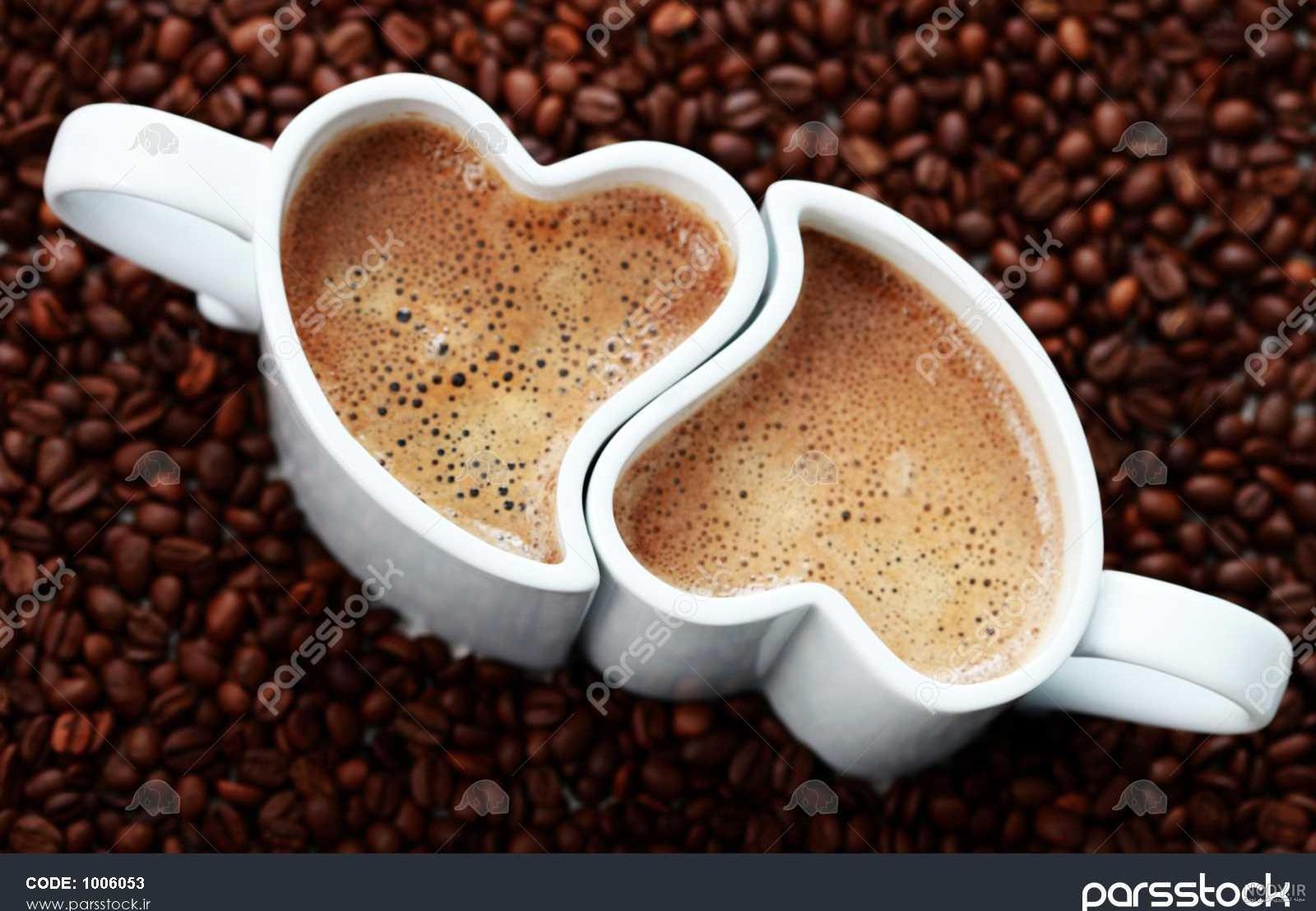 عکس قهوه به شکل قلب