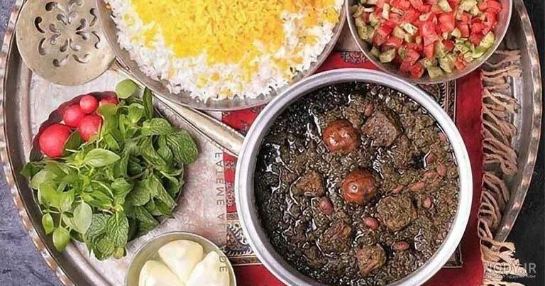 عکس قورمه سبزی برنج - عکس نودی عکس قورمه سبزی برنج - عکس نودی