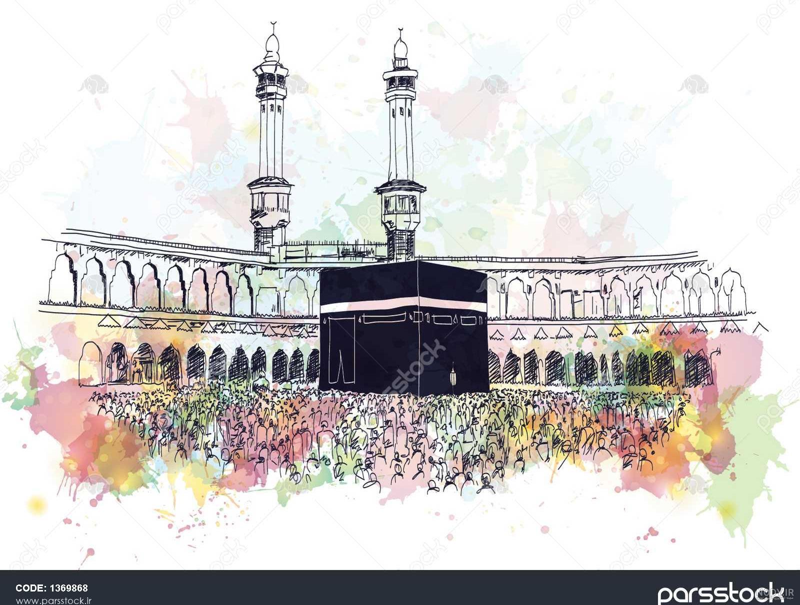 آموزش نقاشی کعبه 2022