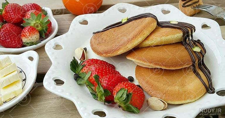 طرز تهیه پنکیک خوشمزه و ساده صبحانه خانگی و پفکی