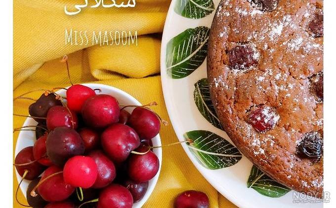 عکس کیک با تزئین گیلاس