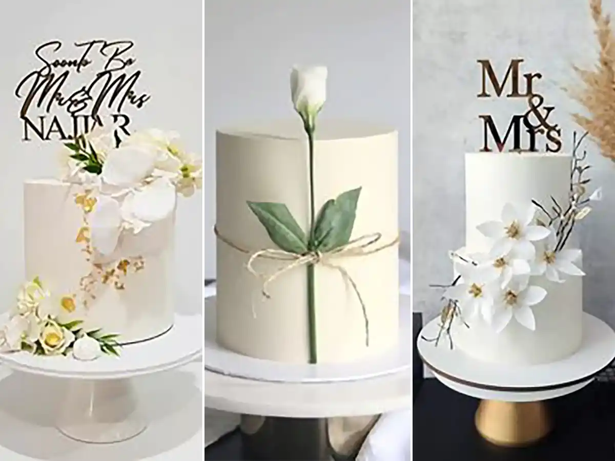 عکس کیک تولد با گل رز