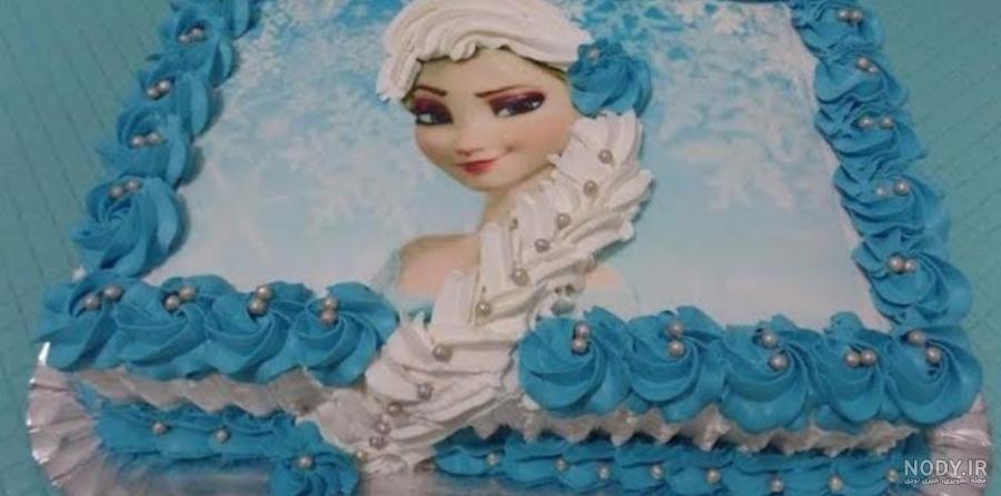 عکس کیک تولد دخترانه آنا السا ❤️ [ بهترین تصاویر ]