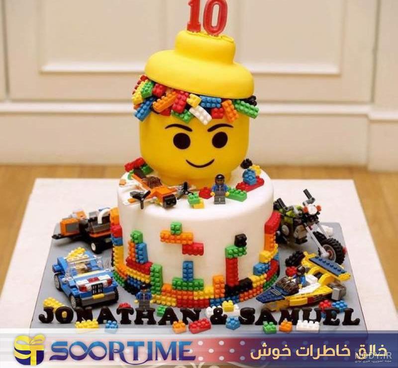 عکس کیک تولد لگو