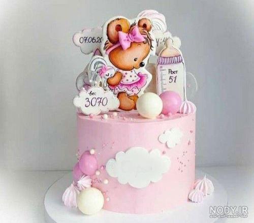 عکس کیک نوزادی دختر