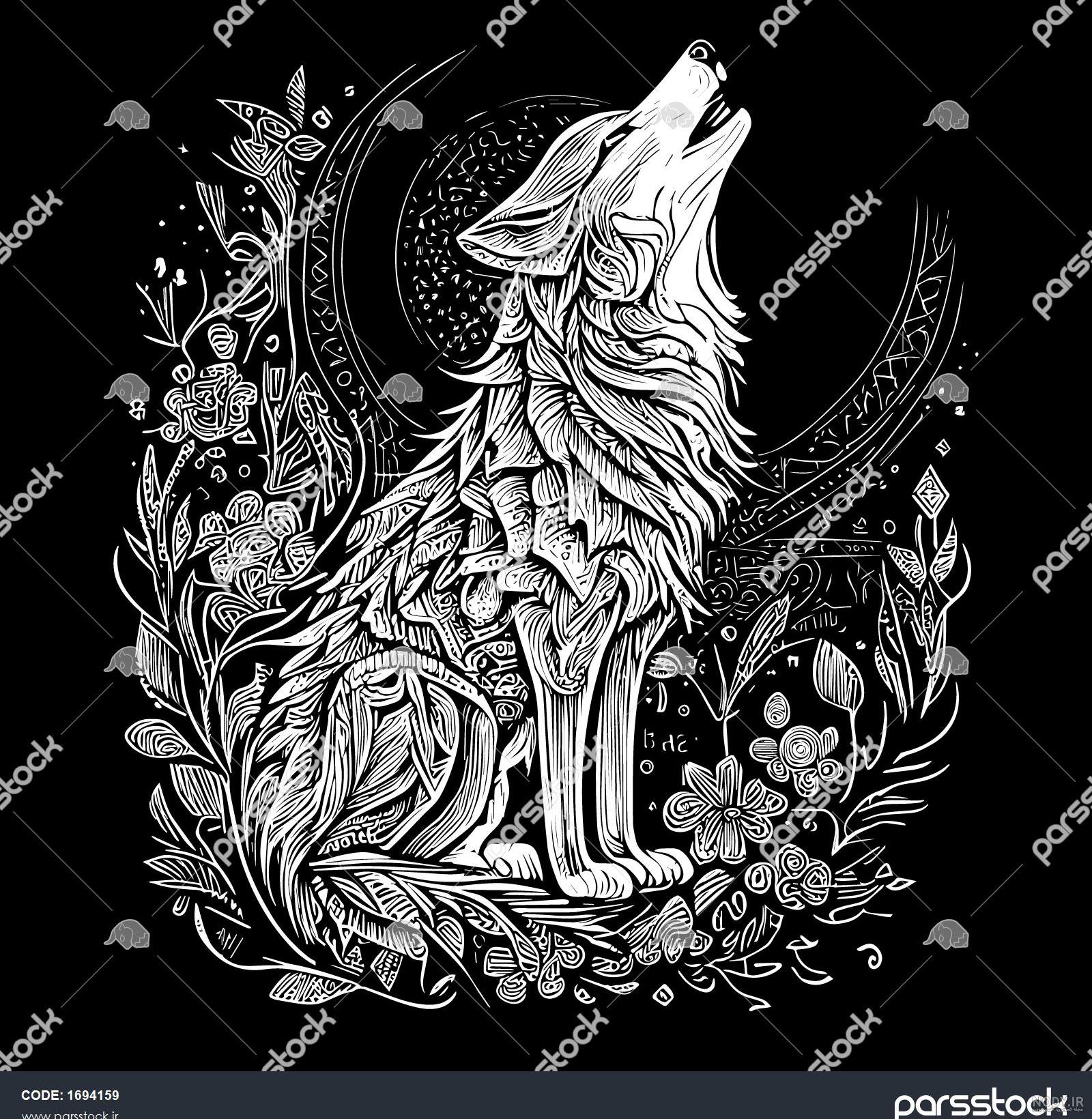 ماسک گرگ مدل Brown wolf mask ماسک گرگ مدل Brown wolf mask