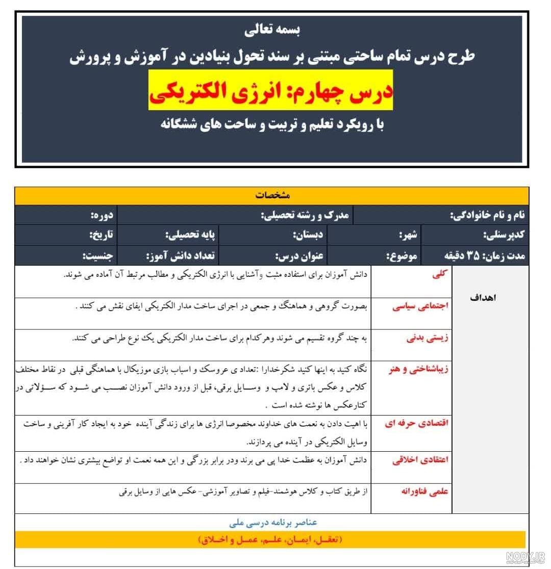 عکس کتاب علوم کلاس چهارم
