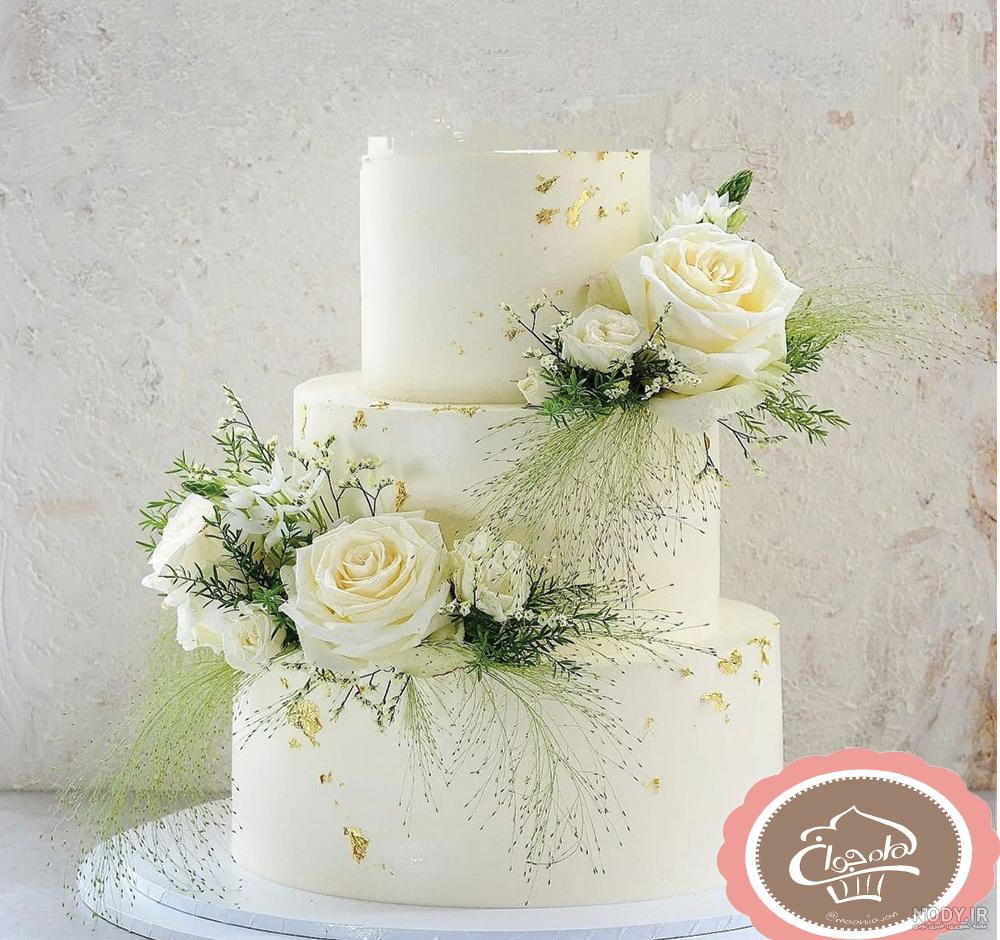 عکس کیک سه طبقه عروسی