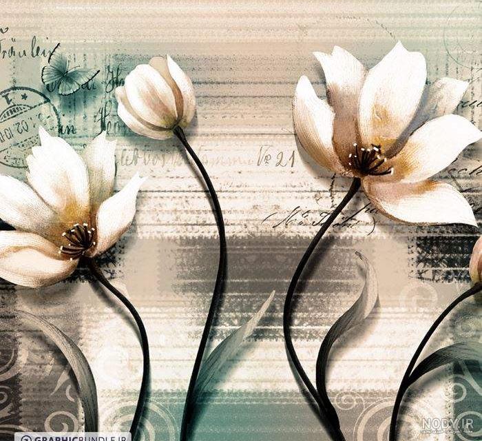 نقاشی و گرافیک نقاشی گل - 100هنر