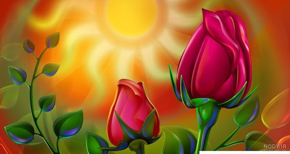 نقاشی گل غنچه - عکس نودی نقاشی گل غنچه - عکس نودی