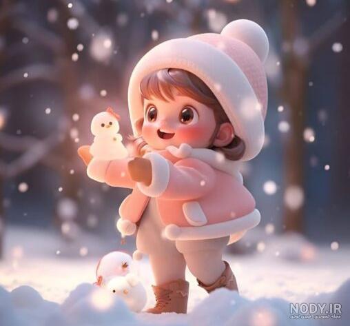 ست زمستانی زیبا و شیک مخصوص دختربچه ها